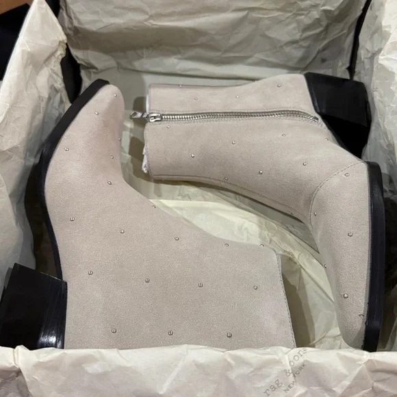 RAG & BONE Suede Joni Zip Studded Booties - Picture 3 of 16